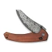 Ніж складаний Civivi Sixgill Guibourtia Wood C24050-DS1, Дамаська сталь, дерево, коричневий