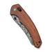 Ніж складаний Civivi Sixgill Guibourtia Wood C24050-DS1, Дамаська сталь, дерево, коричневий