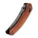 Ніж складаний Civivi Sixgill Guibourtia Wood C24050-DS1, Дамаська сталь, дерево, коричневий