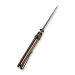 Ніж складаний Civivi Sixgill Guibourtia Wood C24050-DS1, Дамаська сталь, дерево, коричневий