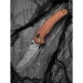 Ніж складаний Civivi Sixgill Guibourtia Wood C24050-DS1, Дамаська сталь, дерево, коричневий