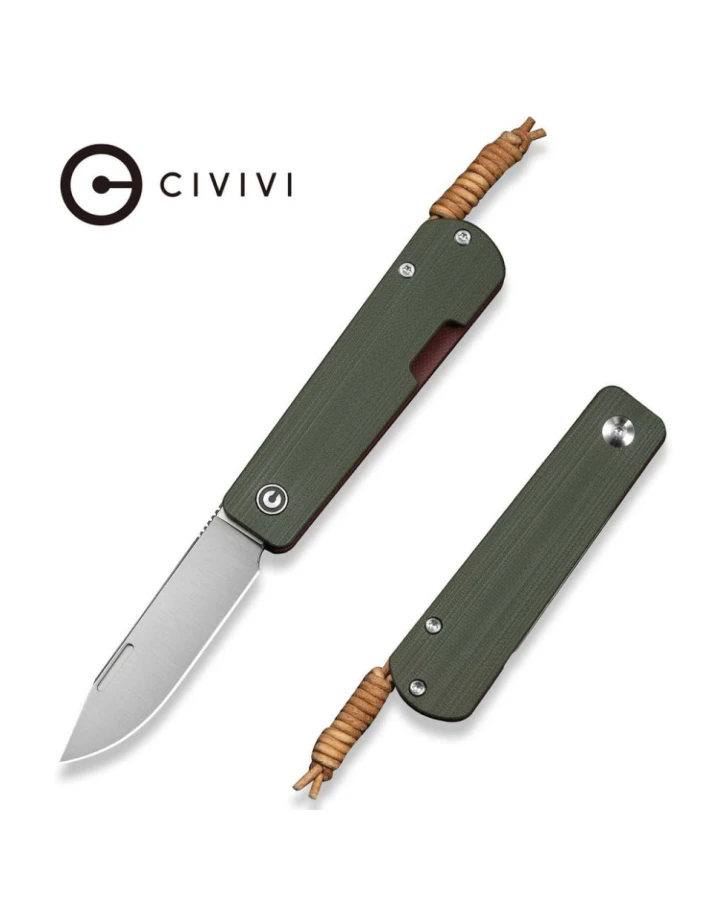 Ніж складаний Civivi Slippy Sendy C24075B-1, Nitro-V, G10, зелений
