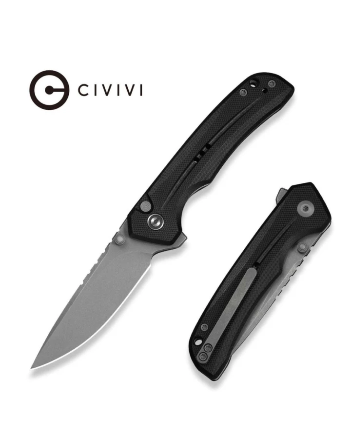 Ніж складаний Civivi Tarask C25023C-1, Nitro-V, G10, чорний