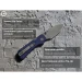 Ніж складаний кишеньковий Civivi Baby Banter Slip Joint C25066A-1, Nitro-V, G10, синій