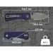 Ніж складаний кишеньковий Civivi Baby Banter Slip Joint C25066A-1, Nitro-V, G10, синій