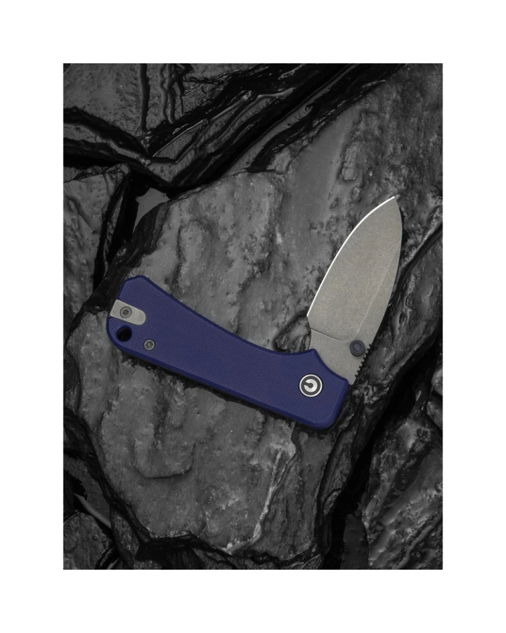 Ніж складаний кишеньковий Civivi Baby Banter Slip Joint C25066A-1, Nitro-V, G10, синій