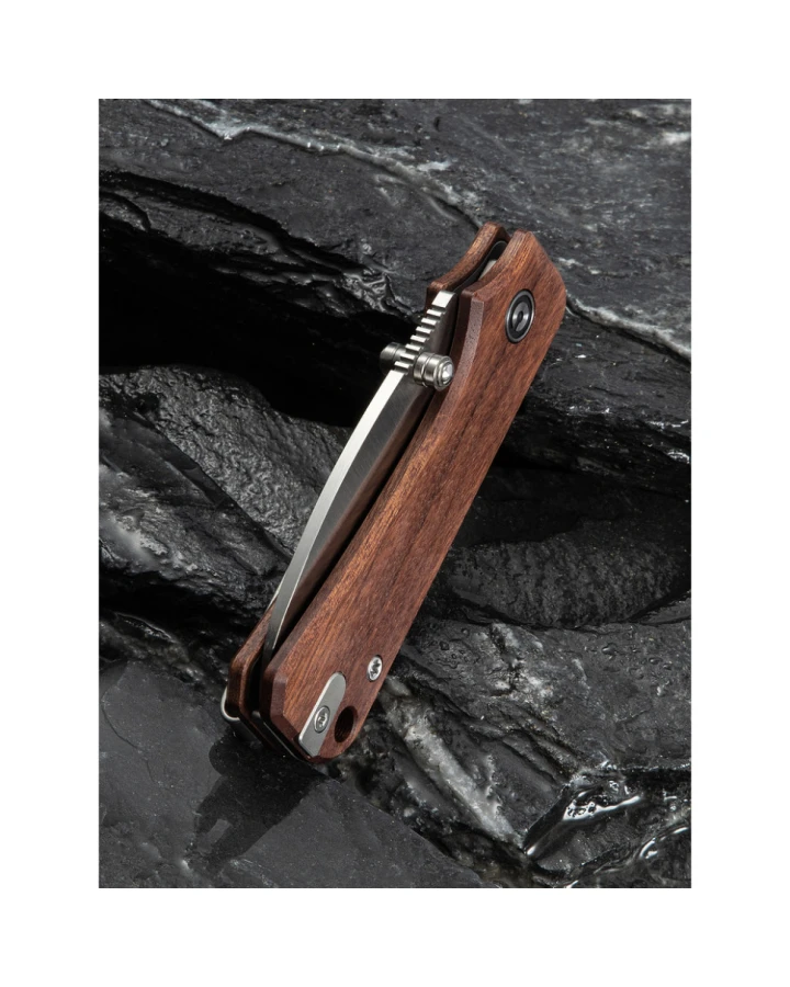 Ніж складаний кишеньковий Civivi Baby Banter Slip Joint C25066A-2, Nitro-V, дерево, коричневий