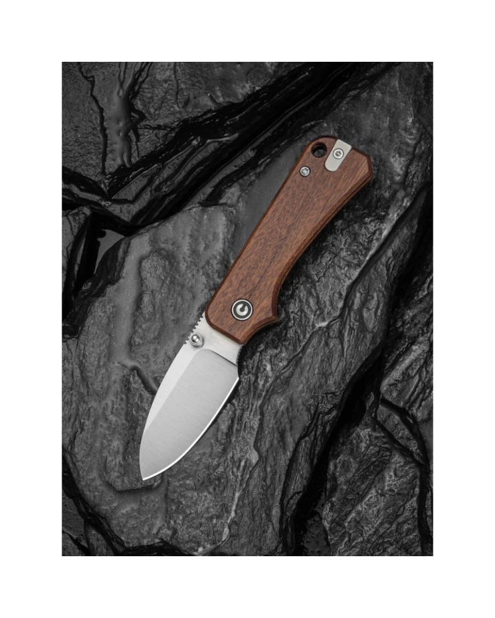 Ніж складаний кишеньковий Civivi Baby Banter Slip Joint C25066A-2, Nitro-V, дерево, коричневий