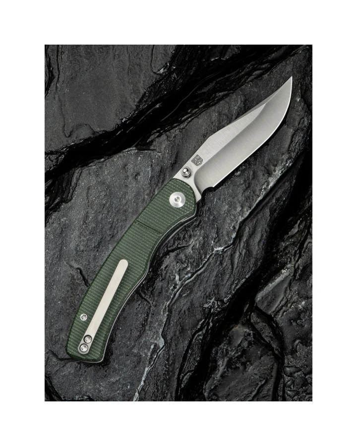 Ніж складаний кишеньковий Civivi Clingman C23065-4, Nitro-V, мікарта, зелений