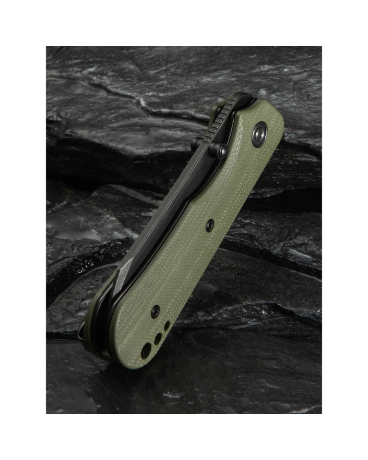 Ніж складаний кишеньковий Civivi Crabby C24055-1, Sandvik 14C28N, G10, зелений