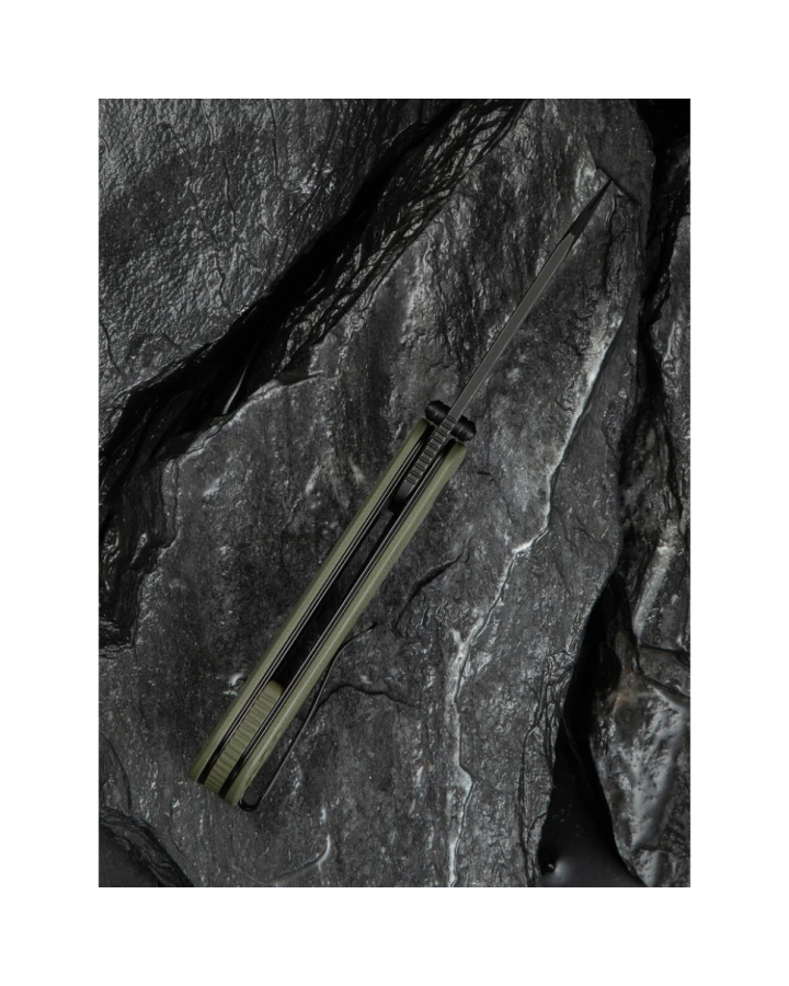 Ніж складаний кишеньковий Civivi Crabby C24055-1, Sandvik 14C28N, G10, зелений