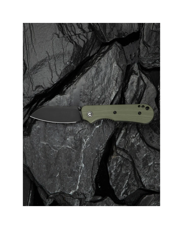 Ніж складаний кишеньковий Civivi Crabby C24055-1, Sandvik 14C28N, G10, зелений