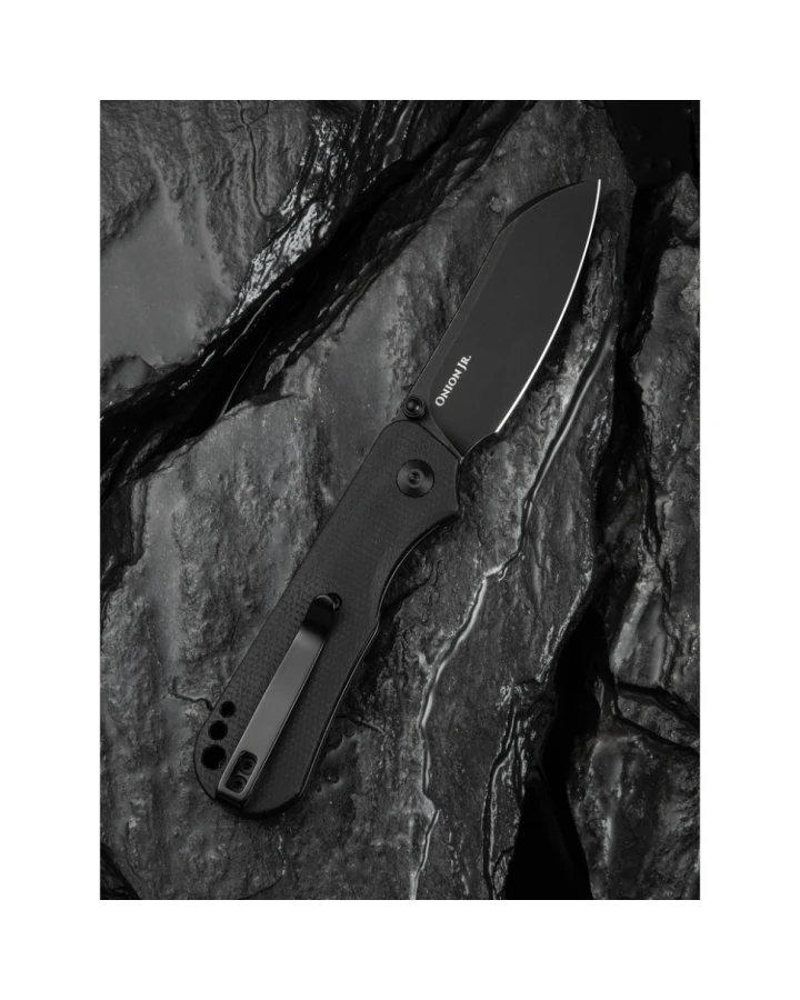 Ніж складаний кишеньковий Civivi Crabby C24055-3, Sandvik 14C28N, мікарта, чорний