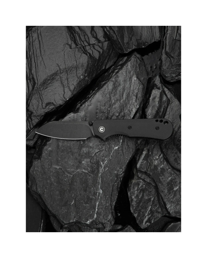 Ніж складаний кишеньковий Civivi Crabby C24055-3, Sandvik 14C28N, мікарта, чорний