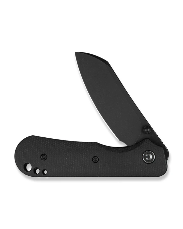 Ніж складаний кишеньковий Civivi Crabby C24055-3, Sandvik 14C28N, мікарта, чорний