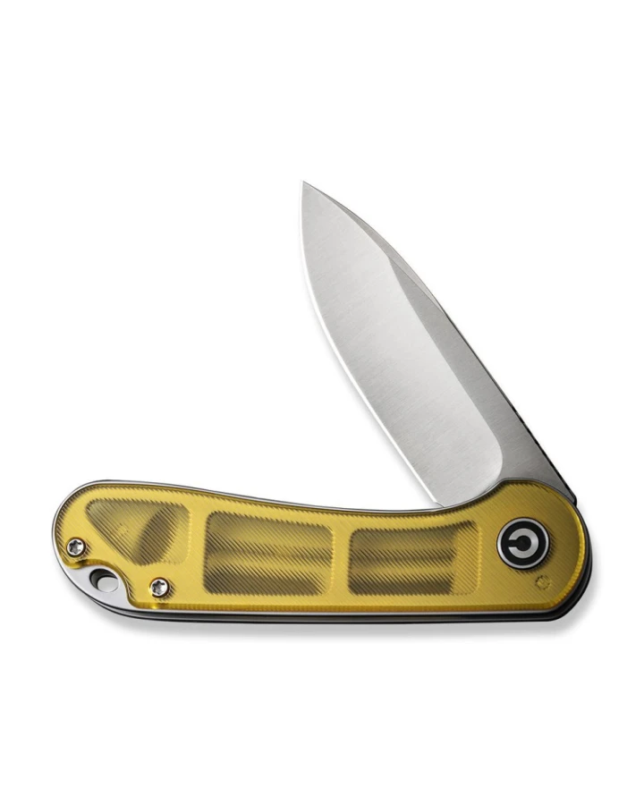 Ніж складаний кишеньковий Civivi Elementum C907A-4, D2, Ultem, золотий