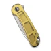 Ніж складаний кишеньковий Civivi Elementum C907A-4, D2, Ultem, золотий