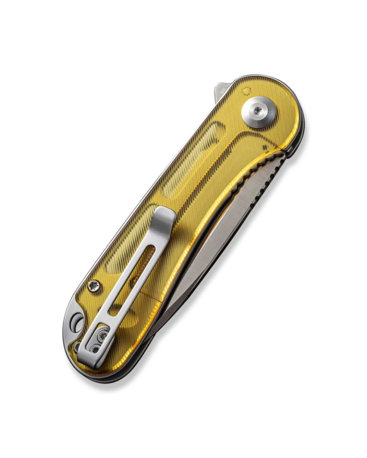 Ніж складаний кишеньковий Civivi Elementum C907A-4, D2, Ultem, золотий