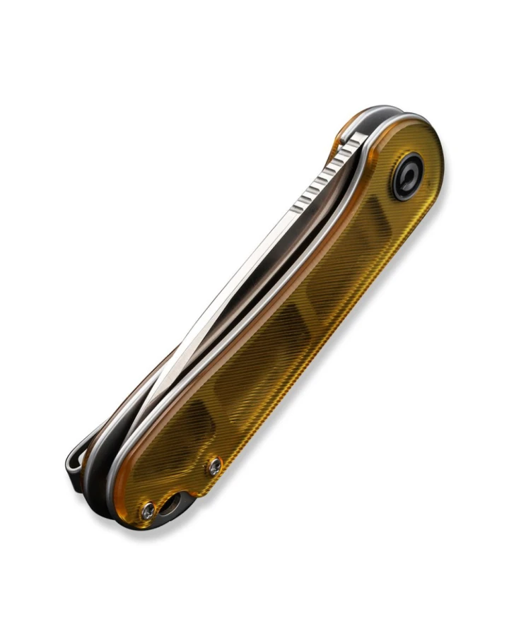 Ніж складаний кишеньковий Civivi Elementum C907A-4, D2, Ultem, золотий