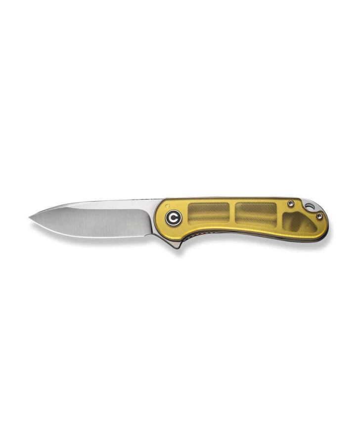 Ніж складаний кишеньковий Civivi Elementum C907A-4, D2, Ultem, золотий