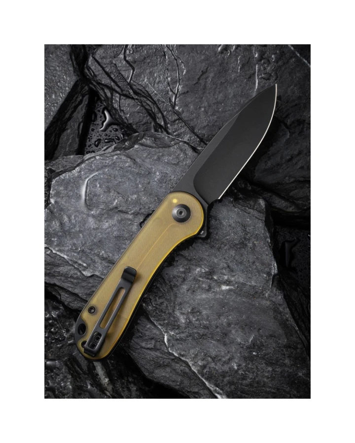 Ніж складаний кишеньковий Civivi Elementum C907A-5, D2, Ultem, золотий