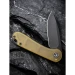 Ніж складаний кишеньковий Civivi Elementum C907A-5, D2, Ultem, золотий
