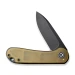 Ніж складаний кишеньковий Civivi Elementum C907A-5, D2, Ultem, золотий