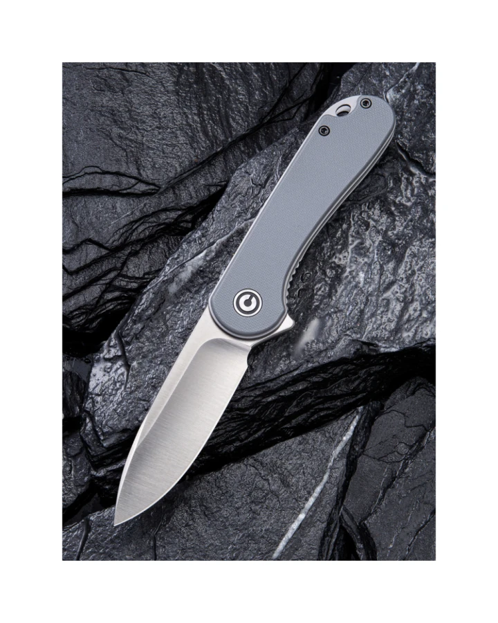 Ніж складаний кишеньковий Civivi Elementum C907B, D2, G10, сірий