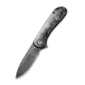 Ніж складаний кишеньковий Civivi Elementum C907C-DS1, Дамаська сталь, карбон, сірий