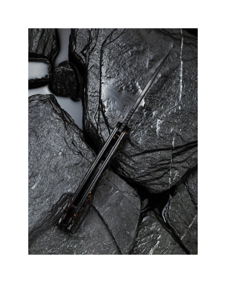 Ніж складаний кишеньковий Civivi Elementum C907C-DS3, Дамаська сталь, карбон, сірий