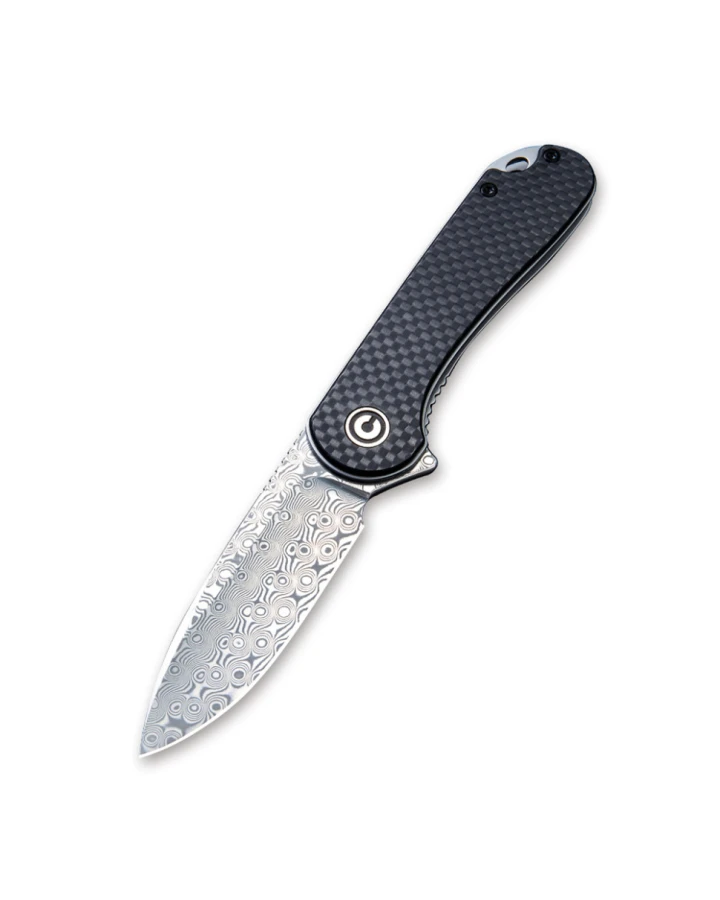 Ніж складаний кишеньковий Civivi Elementum C907DS, Дамаська сталь, G10, сірий