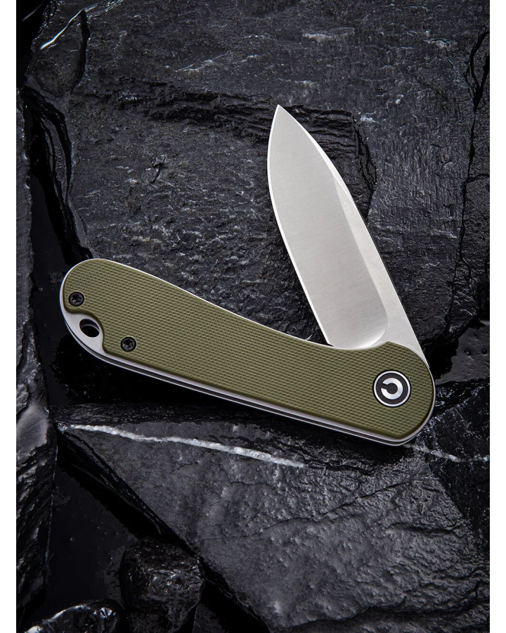 Ніж складаний кишеньковий Civivi Elementum C907E, D2, G10, зелений