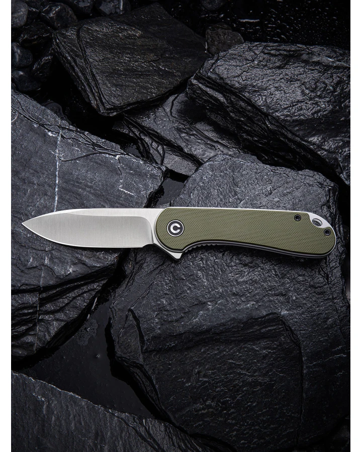 Ніж складаний кишеньковий Civivi Elementum C907E, D2, G10, зелений