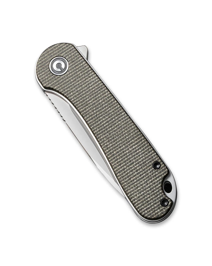 Ніж складаний кишеньковий Civivi Elementum C907T, D2, мікарта, зелений