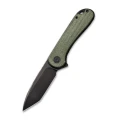 Ніж складаний кишеньковий Civivi Elementum C907T-E, D2, мікарта, зелений
