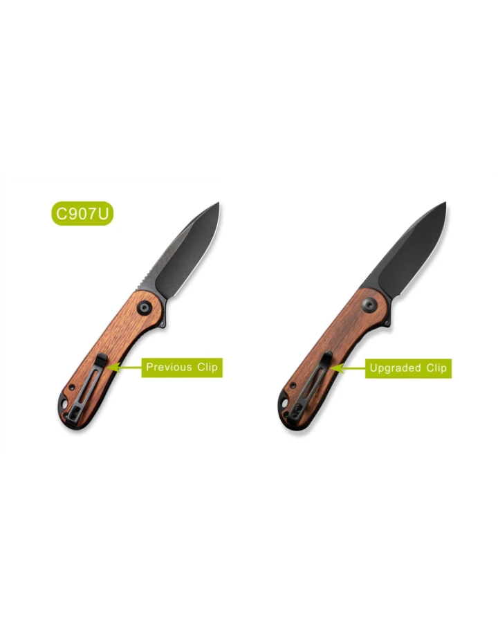 Ніж складаний кишеньковий Civivi Elementum C907U, D2, дерево, коричневий