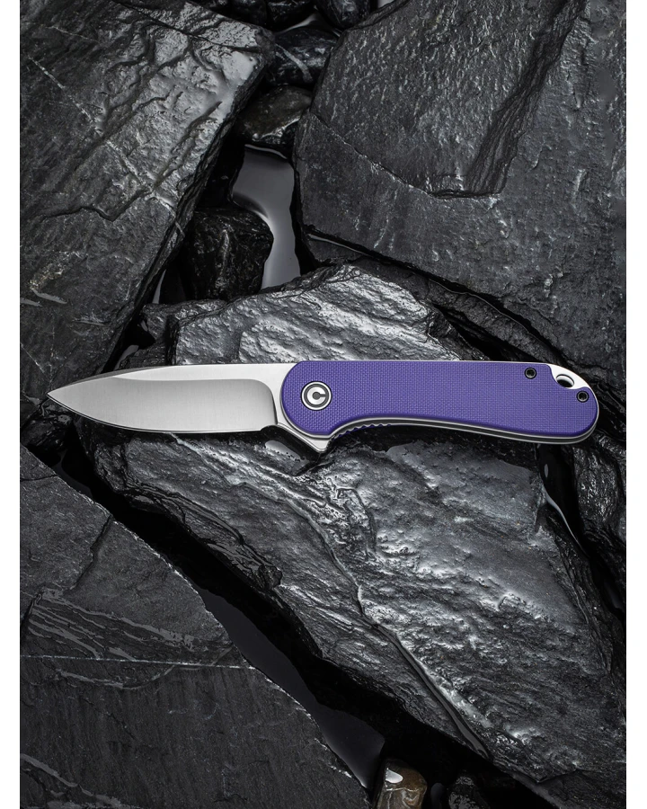 Ніж складаний кишеньковий Civivi Elementum C907V, D2, G10, фіолетовий