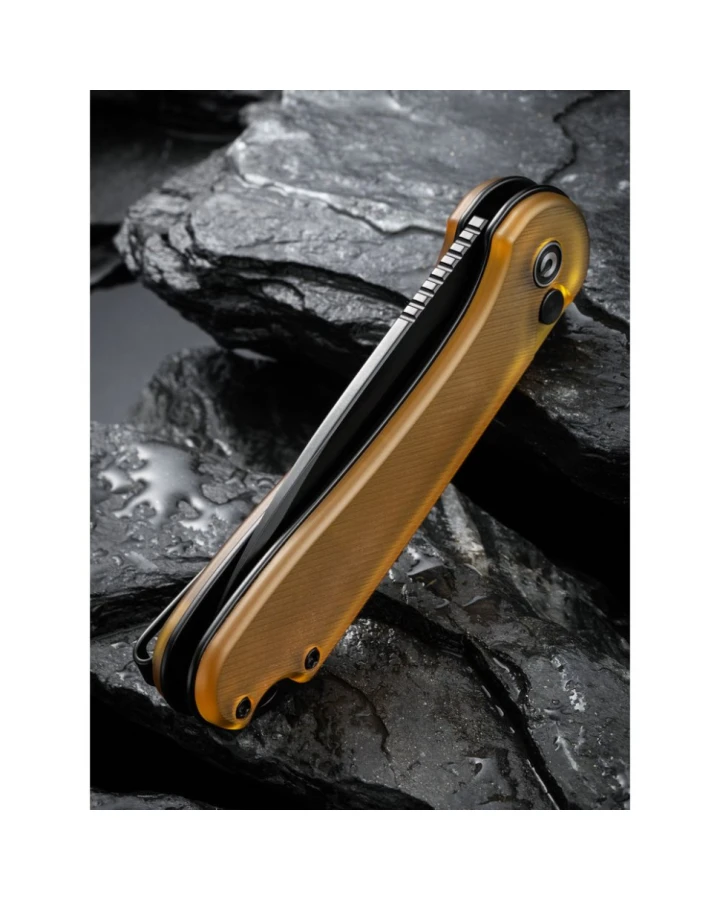 Ніж складаний кишеньковий Civivi Elementum II C18062P-8, Nitro-V, Ultem, золотий