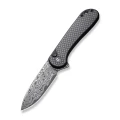 Ніж складаний кишеньковий Civivi Elementum II C18062PB-DS1, Дамаська сталь, G10, чорний