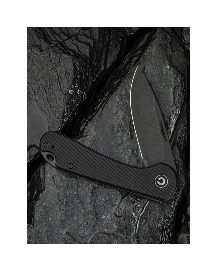 Ніж складаний кишеньковий Civivi Elementum Slip Joint C18062AJ-1, Sandvik 14C28N, G10, чорний
