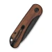 Ніж складаний кишеньковий Civivi Elementum Slip Joint C18062AJ-3, Sandvik 14C28N, дерево, коричневий