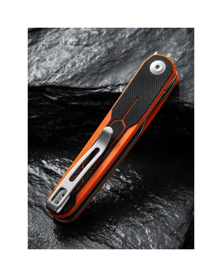 Ніж складаний кишеньковий Civivi KwaiQ C23015-2, Nitro-V, G10, чорний