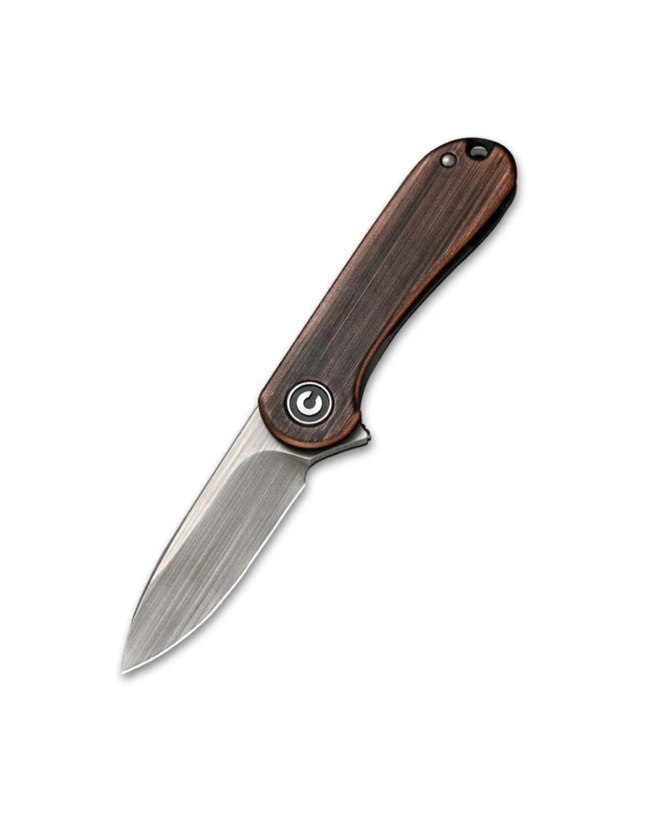 Ніж складаний кишеньковий Civivi Mini Elementum Flipper C18062Q-2, Sandvik 14C28N, сталь, коричневий