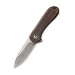 Ніж складаний кишеньковий Civivi Mini Elementum Flipper C18062Q-2, Sandvik 14C28N, сталь, коричневий