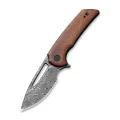 Ніж складаний кишеньковий Civivi Odium C2010DS-1, Дамаська сталь, дерево, коричневий
