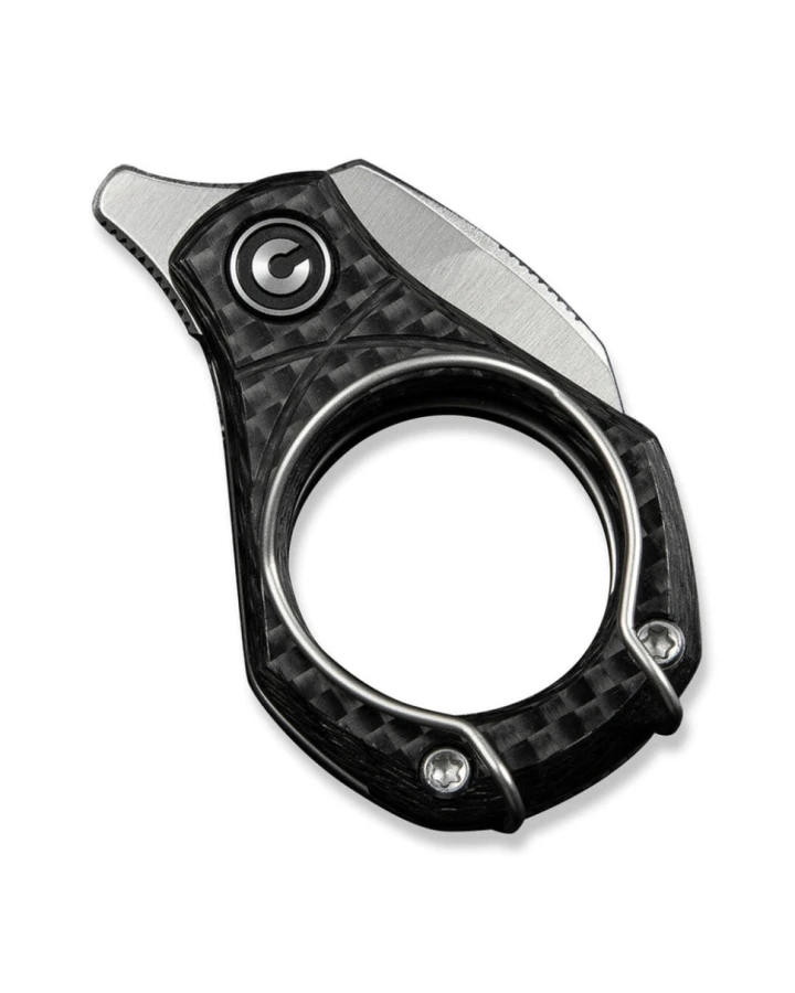 Ніж складаний кишеньковий Civivi Pyrus C23038-3, Sandvik 14C28N, карбон, сірий