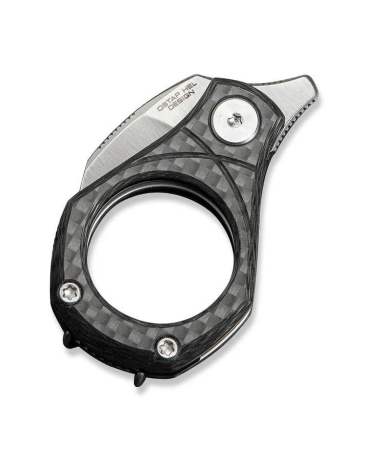 Ніж складаний кишеньковий Civivi Pyrus C23038-3, Sandvik 14C28N, карбон, сірий