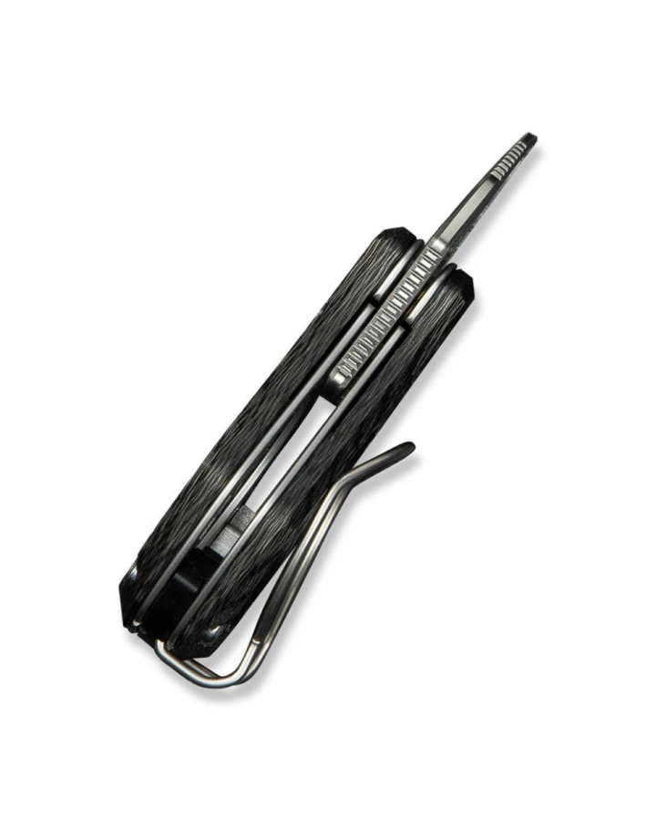 Ніж складаний кишеньковий Civivi Pyrus C23038-3, Sandvik 14C28N, карбон, сірий