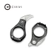 Ніж складаний кишеньковий Civivi Pyrus C23038-3, Sandvik 14C28N, карбон, сірий