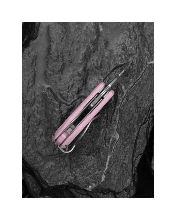 Ніж складаний кишеньковий Civivi Pyrus C23038-5, Sandvik 14C28N, G10, рожевий